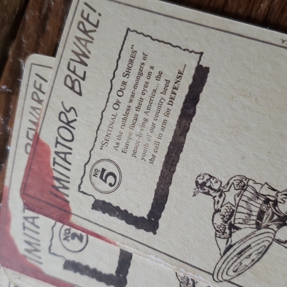 Avengers Coulson's Vintage Captain America Trading Card Set - Prop Replica - Picture 6 of 6